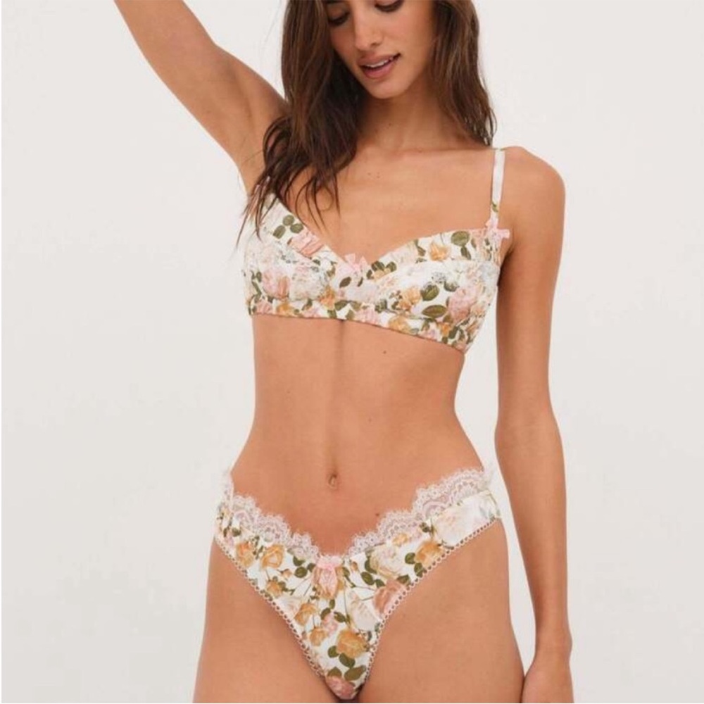 For Love And Lemons Floral Lace SET